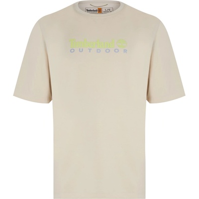 Timberland Тениска Timberland Men's UV Protection Logo Short-Sleeve Regular Fit T-Shirt - Angora
