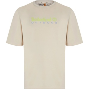 Timberland Тениска Timberland Men's UV Protection Logo Short-Sleeve Regular Fit T-Shirt - Angora