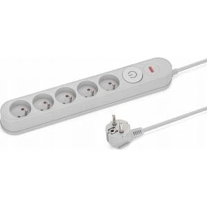 MONTIS Surge protection strip gray 5 sockets 1, 5m MONTIS MT138-1, 5