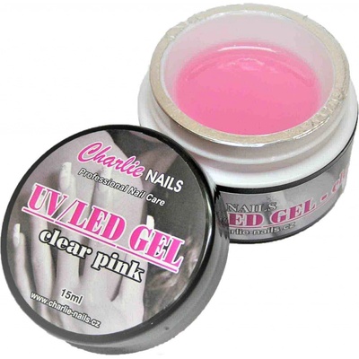Charlie Uv Led gel jednofázový průhledný růžový 15 ml