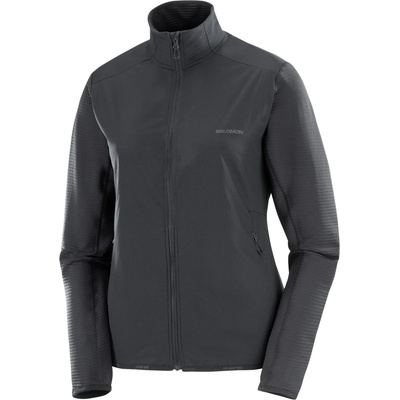 Salomon Дамско поларено яке Salomon Women's Essential Lightwarm Hybrid Fleece jacket - Deep Black (105-6017-0213)