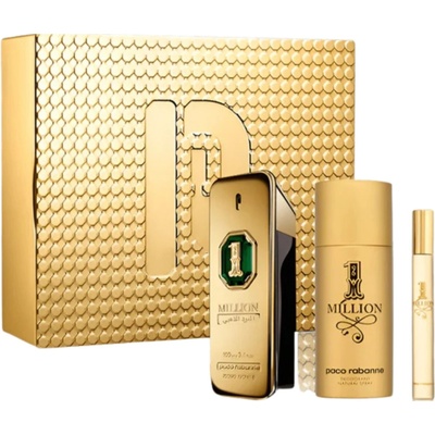 Paco Rabanne 1 Million Golden Oud Gift Set - Parfum 100 ml + Deodorant 150 ml + EDT 10 ml за мъже