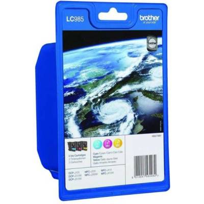 Brother original ink LC-985RBWBP, CMY (LC985RBWBP)