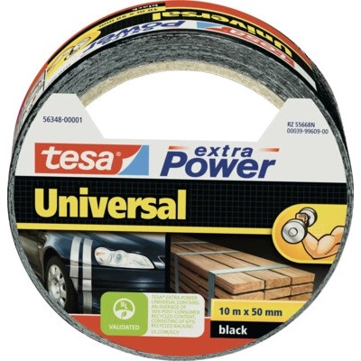 Tesa Extra Power Universal Opravná páska textilná silne lepivá 10 m x 50 mm čierna