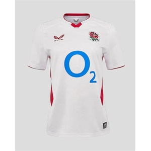 Castore Дамска футболна фланелка Castore England Rugby Home Shirt 2025 Womens - White/Red