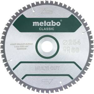 Metabo - Пилен диск Multi Cut - Classic, 254x30 мм, Z60 628285000 (628285000)