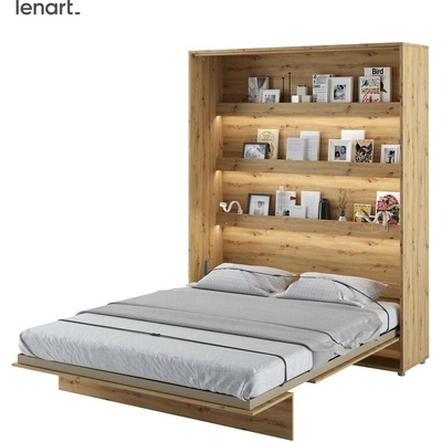 Dig-net náb ytok Lenart Bed Concept BC-12 Sklápacia dub artisan