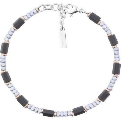 Manoki ocelový náramek Gustavo hematit amulet bojovníka BA952