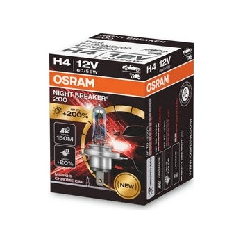 Osram Night Breaker +200% H4 P43t 12V 60/55W