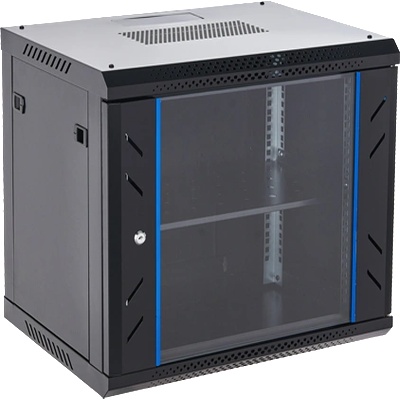 AsyTech Стелаж 12U 19' 600x450, товароносимост 60 Kg, черен - ASYTECH Networking ASY-12U-6045WL (ASY-12U-6045WL)