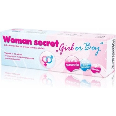 Woman Secret Girl or Boy test na určenie pohlavia dieťaťa 1 ks