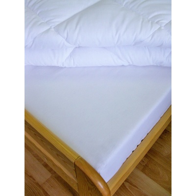 bavlna prostěradlo s gumou do výšky matrace 25 bílé 120x200