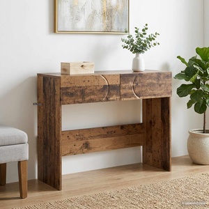 vidaXL Конзолна маса Старо дърво 96, 5 x 38 x 75 см Инженерно дърво (8011646)