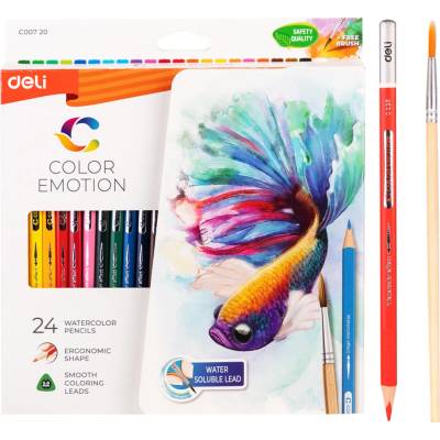 Deli Group Co Ltd akvarelové pastelky 24 barev Color Emotion EC00720 661538