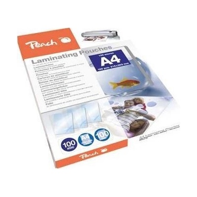 Peach Laminating Pouch A4 (216x303mm), 100mic PP500-02