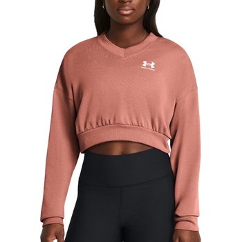 Under Armour Суитшърт Under Armour UA Rival Terry OS Crop Crw-PNK 1382738-696 Размер XS