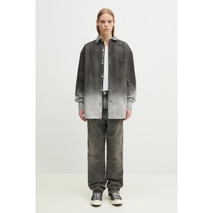 Marcelo Burlon Дънкова риза Gradient Denim Overshirt Black White (CMYE01DS25DEN0011001)