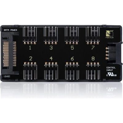 Noctua Контролер за 8 вентилатора Noctua NA-FH1, 5-12V, 3pin/4pin, Черен (NA-FH1)