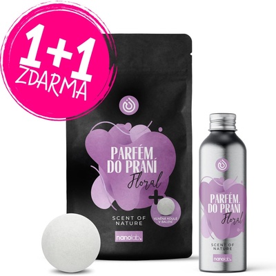 Nanolab parfém do prania aj sušičky Herbal 300 ml + vlnená guľa