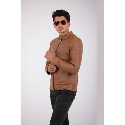 narmart Мъжко кожено яке - Канела 2021083159 (311805_Канела)