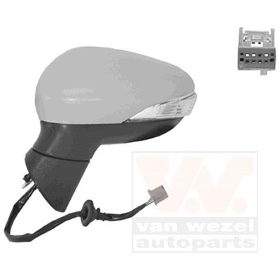 Vonkajżie spätné zrkadlo VAN WEZEL 1807805
