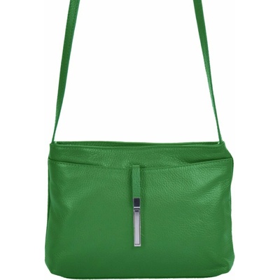 MaxFly dámská kožená crossbody kabelka 5085 zelená