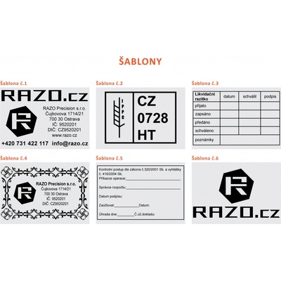 RAZO Štoček do razítka 68 x 47 mm (H-6108; 5480; H-6008; 5208) – Hledejceny.cz