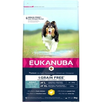 Eukanuba Adult Chicken L/XL Grain Free 3 kg