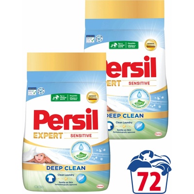 Persil Expert Sensitive prášek 2 × 1,98 kg 72 PD