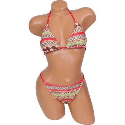 Дамски бански с шарен десен на фигури