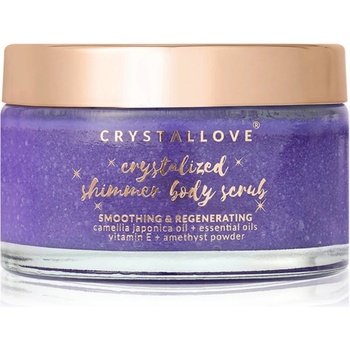 Crystallove Amethyst Shimmer Body Scrub пилинг за тяло 200 гр