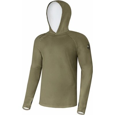Giants fishing funkčné tričko s dlhým rukávom UV50+ Hoodie Olive Green