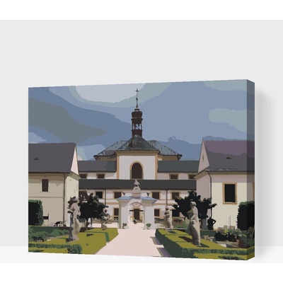 Gario Malování podle čísel Zámek Kuks Rozměry 40 x 30 cm Rámování S vnitřním rámem – Zboží Mobilmania