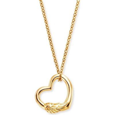 Engelsrufer Náhrdelník srdce s anjelským krídlom ERN-WITHLOVE-25-G