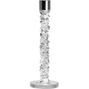 Orrefors Свещник за класическа свещ Carat 29, 7 см сребрист (6590165)