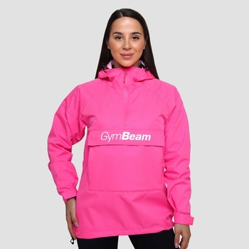 GymBeam Дамско яке за дъжд Smock Jacket Fuchsia XL