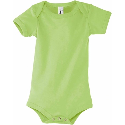 SOL'S Dětské bavlněné body BABYS zelené jablko