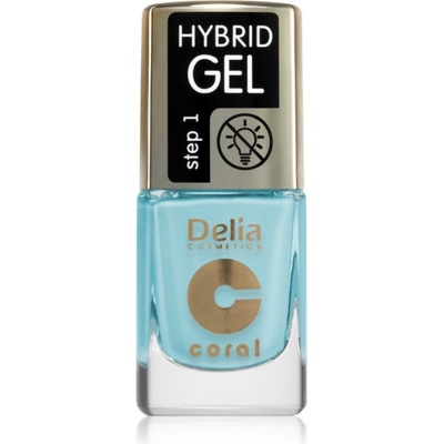 Delia Cosmetics Coral Nail Enamel Hybrid Gel гел лак за нокти цвят 140 11ml