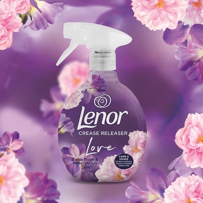 Lenor Exotic Bloom ЮТИЯ В БУТИЛКА спрей за изглаждане на тъкани 500мл (7е3)