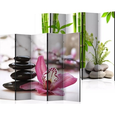Fabulo 5-dielny Orchidea Bambusy 172 x 225 cm odlišný dizajn na jednotlivých stranách