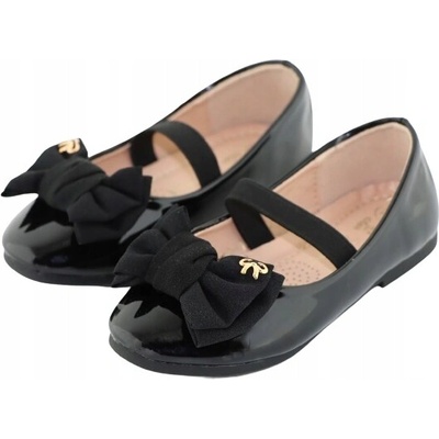 Dievčenské baleríny s mašličkou zasúvacie 139-128S