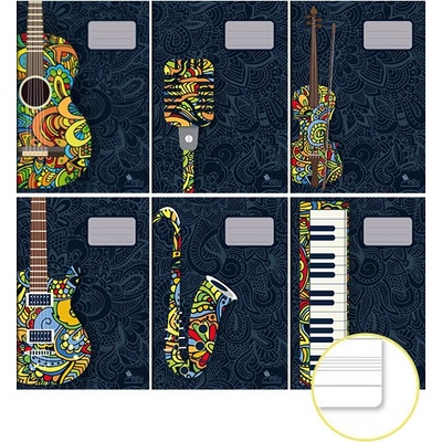 NOTES Zošit 428 notová osnova