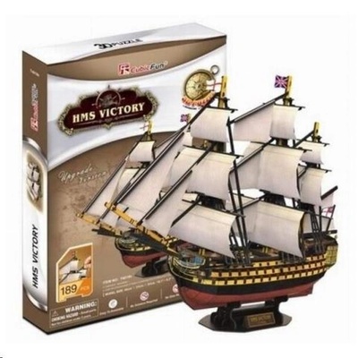 CubicFun Пъзел 3D Cubic Fun - Корабът HMS Victory, 189 части (T4019H)