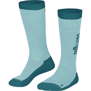 Trollkids Детски ски чорапи Trollkids Kid's Ski Socks - Aqua / Teal - размер 27-30 (201-4222-0812)