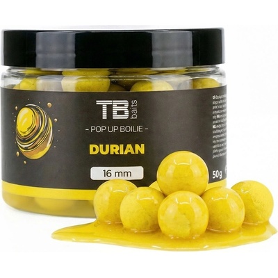 TB Baits Plovoucí Boilie Pop-Up Durian + NHDC 50 g 12mm