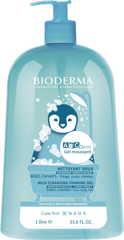 Bioderma ABCDerm Moussant čistící pěnivý gel 1000 ml