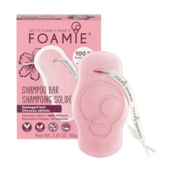 Foamie Hibiskiss organický tuhý šampón pre poškodené vlasy 80 g