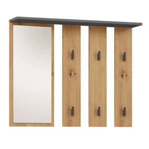 Top e shop Закачалка за дрехи Topeshop PARMA WIESZAK ANT/AR, антрацит, дъб (M-MP-W-PRM-PARMA-ANTA)