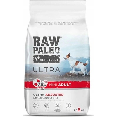 Vetexpert Raw Paleo Ultra Beef Adult Mini 2 kg