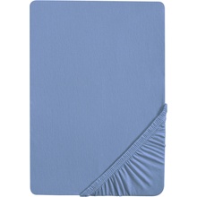 Biberna Žerzejové napínací prostěradlo modré 90-100x200
